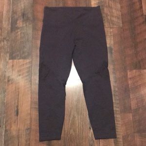 Fabletics Gray Cropped Leggings with Mesh like new
